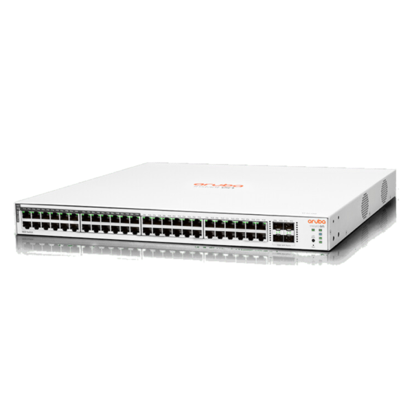 Switch Aruba ION 1830 48G PoE 370W, 48 uertos Gigabit + 4 Puertos SFP, Wesmart, Capa L2