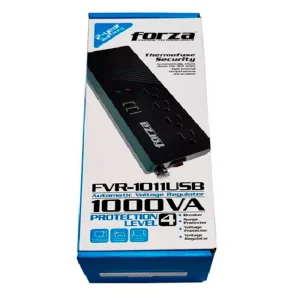 Forza FVR-1011USB Volt Reg 1000VA/500W 115V 4-NEMA 2-USB