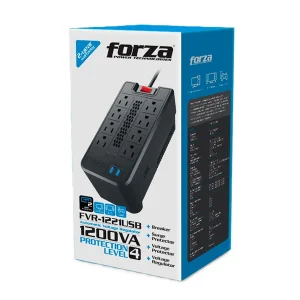 Forza FVR-1221USB Volt Reg 1200VA/600W 120V 8-NEMA 2USB