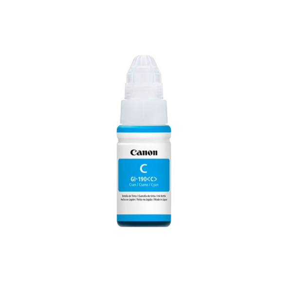 Botella de Tinta Canon Cian 190